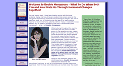 Desktop Screenshot of doublemenopause.com