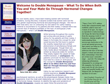 Tablet Screenshot of doublemenopause.com